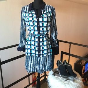 MAEVE Printed Shirtdress